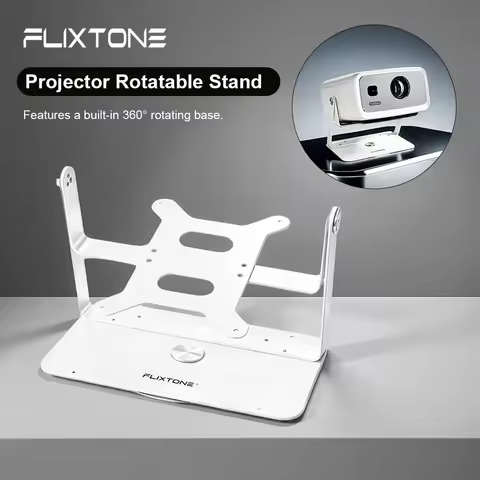 Flixtone D10S Stand Desktop Projector Stand Rotating Gimbal Adjustable Table Holder Suitable for D10