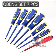 Electric Screwdriver Set 7 Pcs Screwdriver Plus Minus and Tespen Screwdriver Set Tespen Screwdriver 