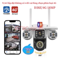 [Fnkvision]Camera YooSee 2 Mắt 4G Camera sử dụng sim 4G kết nối KHÔNG CẦN WiFi Độ Phân Giải 12MP