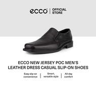 ECCO NEW JERSEY POC MEN'S LEATHER DRESS CASUAL SLIP-ON SHOES