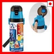 【Direct From Japan】Skater Children's Stainless Steel Water Bottle Direct Drinking 470ml Pokemon 24 P