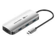 Vention TQDHB 5in1 Type C Hub HDMI USB 3.0 HUB Adapter USB 3.0 HUB Dock compatible 3.0x3 สายแปลง สาย