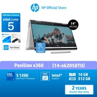 HP Pavilion x360 14-ek2058TU /5 120U /Intel Graphics /16GB /512GB /Win11 /MS H&S 21 /2 Yrs