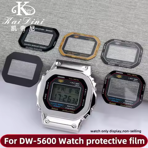 For Casio DW5600 Watch Mirror Protective Film Tempered Film 3229 DW-5600 GW-B5600 DW-5635 Modified S
