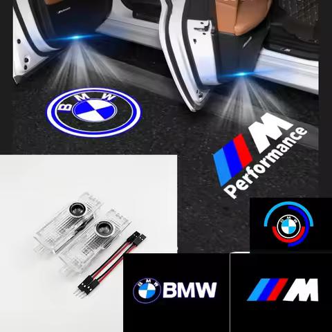 2PCS LED Car Door logo Projector Lamps Welcome Light For Mini BMW ME90 E60 F18E46 F30 F20 M2M5 M3 E8
