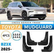 Suitable for Toyota BZ3X 2025 Mudguard Leather Car Front Rear Tire Mudguard Modification