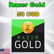 บัตร Razer Gold Pin 50 USD Gift Card $50 (for US Account)