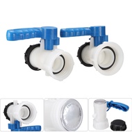 IBC Tank Adapter Ball Outlet Tap DN40 (62 mm)/DN50 (75 to 2 Inch Drain Rainwater Container Plastic F