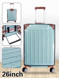 18-30吋行李套全透明pvc行李箱防塵罩防水行李箱套旅行箱套行李保護套返校商務戶外度假度假男女學生旅行配件