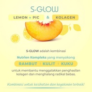 Terbaru Sglow S-Glow S Glow Collagen Candy Rambut &amp; Kulit 100%