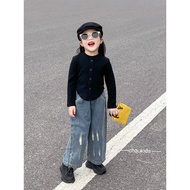 (DDSHOP) 2024 JEANS CARDIGAN JACKET ONE SET BABYGIRL KIDS