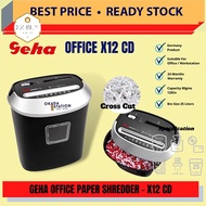GEHA X12 CD Office Paper Shredder / Paper Shredder / Cross Cut