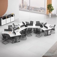 Modern Staff Simple Creative Office Position Desk Combination Desk Chair 8-Person Card Holder Staff 