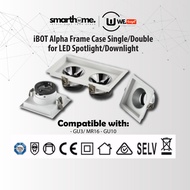 WELIGHT iBOT ALPHA LED Casing Spotlight Downlight Frame Housing White Compatible with GU3/ MR16/ GU1