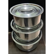 Igozo 3PCS Stainless Steel Pot Set 18cm*20cm*22cm