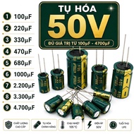 Capacitor 50V Pin 100uF 220uF 330uF 470uF 680uF 1000uF 2200uF 3300uF 4700uF