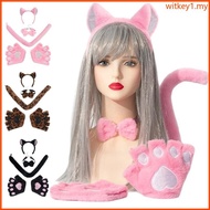 WIT 4Pcs Funny Cats Fancy Costume Kit Accessorise Cats Cosplays Halloween Costumes