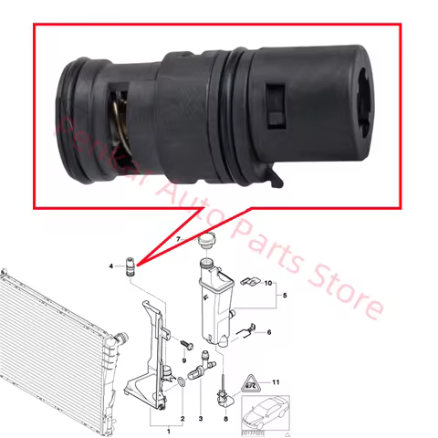 17111437362 Expansion Tank Thermostat For BMW E46 316i 318i 320i 325i 328i 330ci X3 E83 X5 E53 Z4 E8