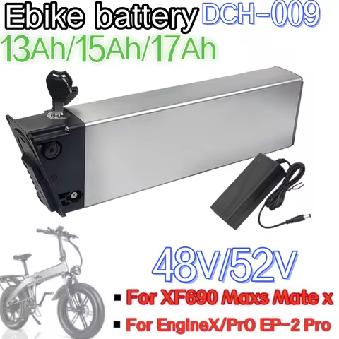 Replacement Batteries 48V/52V for DCH-009 New Engwe EP-2 Pro Engine Pro Upgraded Version for MATE X 