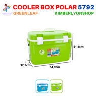Cooler Box Polar Ice Box 30 Liter 5792 Kotak Es Green Leaf