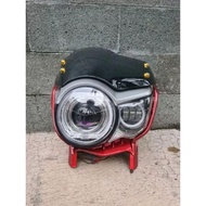 LAMPU DEPAN TIREV PECE SET BILED PROJECTOR 3 INCH PLUS DAYMAKER MINI 3 MATA HEADLAMP TIGER SET Car m