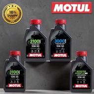 MINYAK HITAM - ENGINE OIL MOTUL 3100 GOLD (15W50)(10W40)/MOTUL 3000 PLUS (15W50)/ MOTUL SCOOTER EXPE