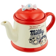 Tea Pot Fujiya Peko PEKO Milky Tea Pot Approximately 300ml SAN3797 Red【Direct From JAPAN】