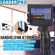 220V Handheld Touch Screen Label Inkjet QR Printer USB Automatic Coding Machine Production Date Engl