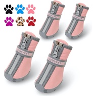 QUMY Dog Shoes for Small Dogs, Puppy Dog Boots & Paw Protectors for Winter Snowy Day, Summer Hot Pav