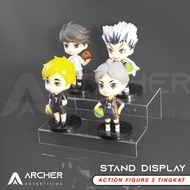 2-Tier Acrylic FIGURE DISPLAY STAND