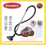 EuropAce (2000W) Super Cyclone Vacuum Cleaner with HEPA Filter EVC 3201 | EVC3201W (1 Year Warranty)