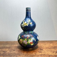 國外【手繪陶】景泰藍葫蘆花瓶1