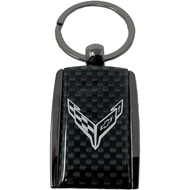 SR1 Performance C8 Corvette Carbon Fiber Accent Keychain - Officially Licensed Chevrolet Key Chain