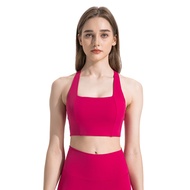 Lulemon New Style Ladies Sports Yoga Bra Gathering Shockproof Running Fitness Sports Underwear DW393