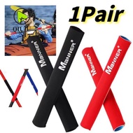 QIUJU 1Pair Kayaking Oars Handle Cover, 4 Colors Diving fabric Canoe Paddle Grips Handle Cover, 25*5