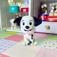 101 Dalmatians Doll Keychain Sweet Face Pink Collar Embroidered Eyes The Cream Color Is Not White An