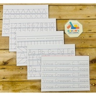 Tracing Pad 30 Sheets (Alphabet Tracing, Number Tracing, Lines, Shapes)