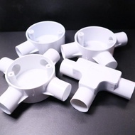 25mm Wiring PVC Pipe Joint / PVC Pipe Accessories WHITE