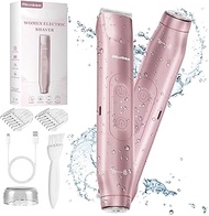 Akunbem 2 in 1 women electric shaver Dual Head Bikini Trimmer for Women IPX7 Waterproof Wet & Dry Us