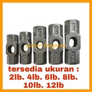 PALU BATU 2LB - KEPALA PALU BODEM BATU 2LB - PALU BATU 2LB TANPA GAGANG - KEPALA PALU BATU - HAMMER