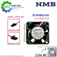 NMB 1608VL-05W-B69 24VDC 0.13A Brushless Axial Cooling Fan Fanuc Controller Servo Drive Control 直流 无