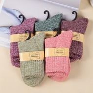 socks women long socks women long socks Thickened Warm Rabbit Wool Mid-Calf Socks for Women