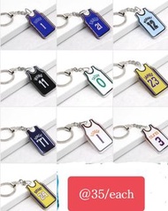多款 籃球明星球衣匙扣 掛飾 USA NBA basketball star keyring keychain ~students school bags pencil case backpack p