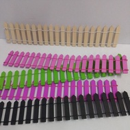 Fence Diy craft cute accessories creative wooden fencing miniature fencing 手工 篱笆 Pagar kayu hiasan f