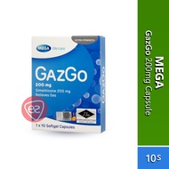Mega Gazgo 200mg (Simethicone) Softgel Capsule 10s