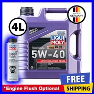 Liqui Moly Synthoil High Tech 5W-40 Engine Oil (5W40 4L or 1Lx4)+Engine Flush(2678)+Oil Filter (Optional)