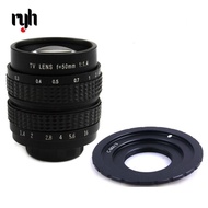 50mm F1.4 CCTV Movie Lens C Mount for Micro 4/3 m4/3 Olympus EPL5 EPM3 EPL7 OM-D EP1 EP2 EP3 EP6 EPL7 EPL6 EPL3 E-M5 EM10