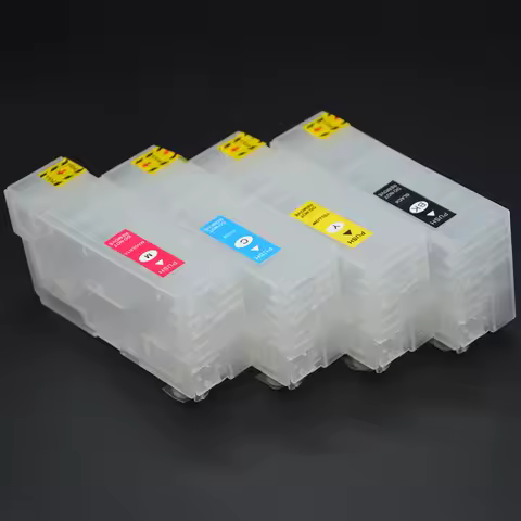 4Pcs T40D T40W Refill Ink Cartridge No Chip for Epson SureColor T2100 T3100 T5100 T3100N T3100M T510