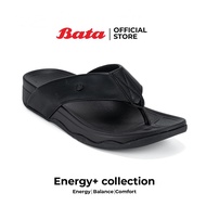 Bata บาจา Energy+ รองเท้าแตะลำลองหูหนีบ ยอดฮิต น้ำหนักเบา สำหรับผู้ชาย สีดำ รหัส 8316144