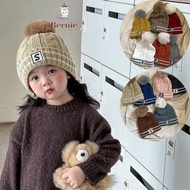 Korean style warm S-studded wool hat for boys and girls 1 to 5 years old BERNIE kids